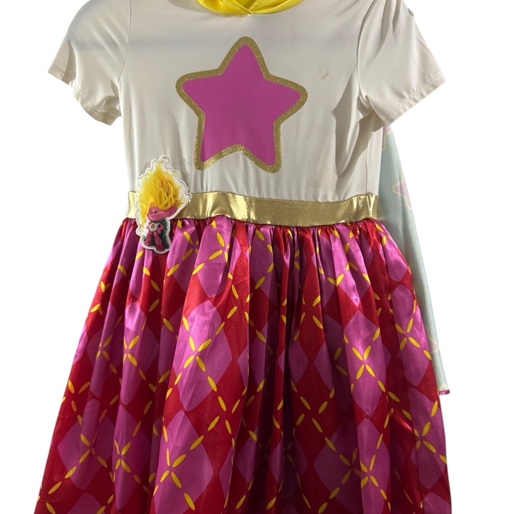Universal Girls Trolls Viva Cosplay/Costume dress size 10/12